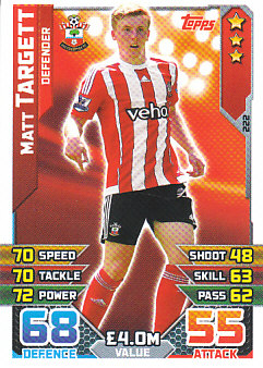 Matt Targett Southampton 2015/16 Topps Match Attax #222